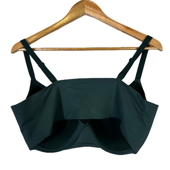 Aerie SMOOTHEZ Pull On Push Up Bra Womens 38D Green Seamless Underwire Padded - Picture 4 of 5